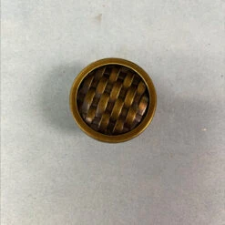 Liberty 1-1/4" Basket Weave Knob Tumbled Antique Brass