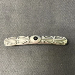 Liberty 3-3/4" Black Stone Pull Brushed Satin Pewter