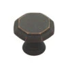 (4-Pack) 1-1/8" Octagon Knob Oil Rubbed Bronze