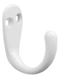 Liberty (2-Pack) Single Prong White Hook