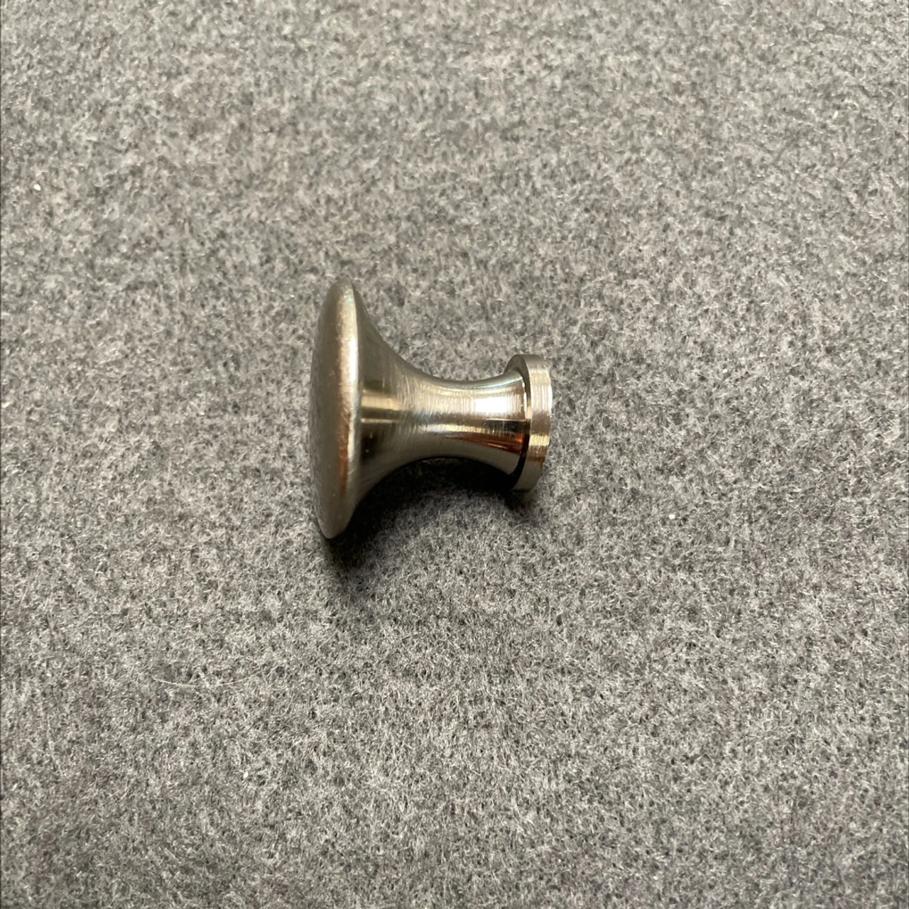AS-IS 7/8" Delano Button Knob Brushed Satin Nickel 2 AS-IS 7/8" Delano Button Knob Brushed Satin Nickel - Image 2