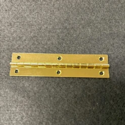 Piano Hinge 3" X 3/4" Brass Plated Steel With Screws