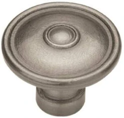 Liberty 1-1/2" Rustique Ringed Knob Antique Pewter