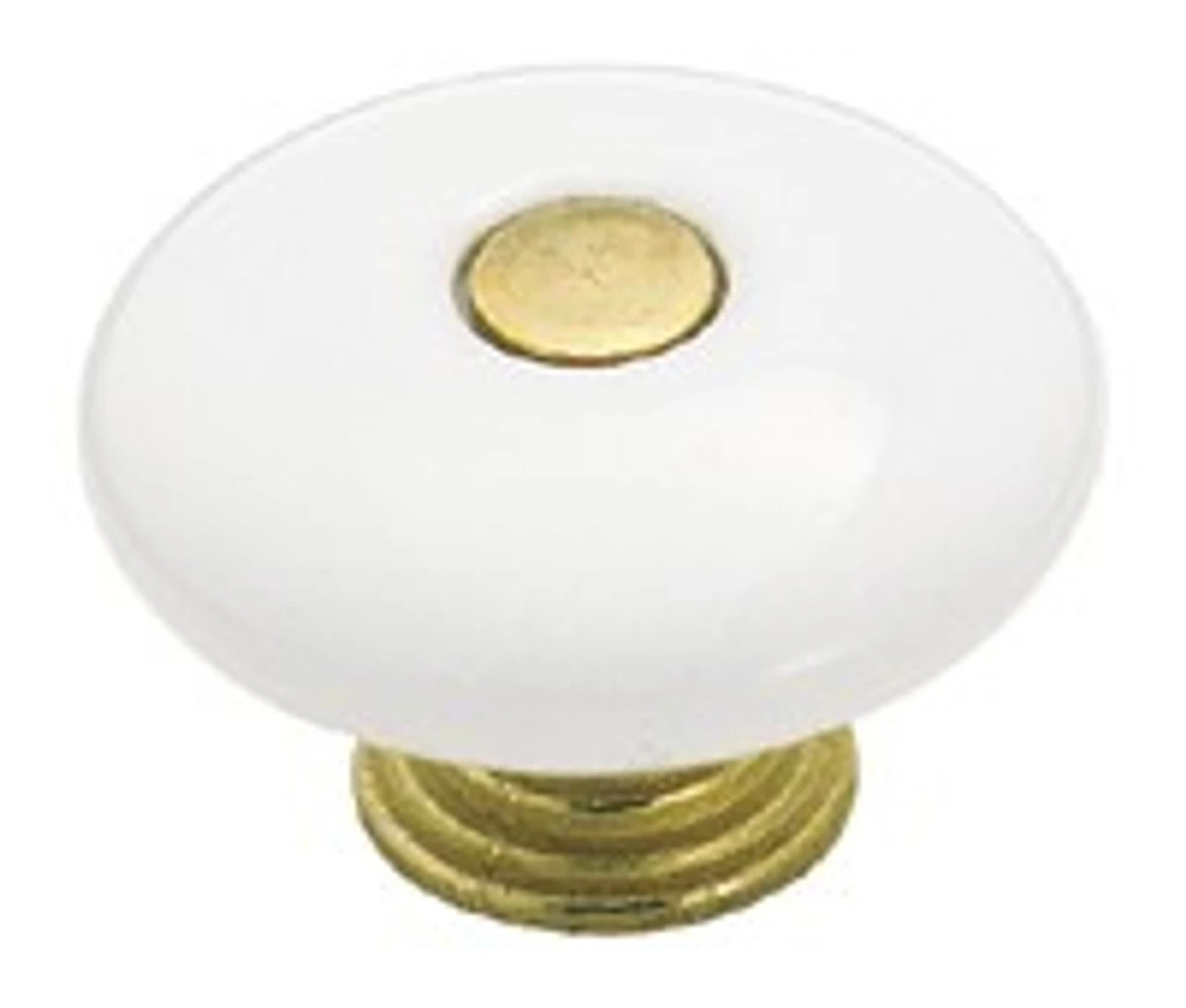 Amerock 1-1/2" Knob White Ceramic Antique English Center AM-69231 1 Amerock 1-1/2" Knob White Ceramic Antique English Center AM-69231