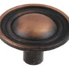 1-1/4" Hubcap Knob Antique Copper