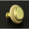 Amerock 1-1/4" Brass Center Knob Ceramic Almond
