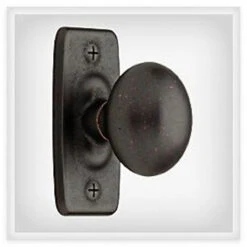Liberty 1-1/4" Iron Craft Knob With Backplate Statuary Bronze