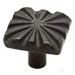 Liberty 1-1/4" HomeGrown Star Pattern Knob Black Iron