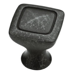 Liberty 1-1/8" Iron Craft Rustic Square Knob Wrought Iron