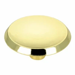 1-3/4" Amerock Mid Century Retro Concave Knob Polished Brass