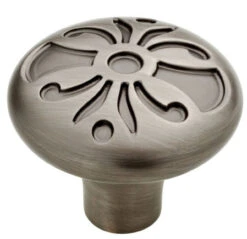 Liberty 1-3/8" Augustine Decortive Knob In Heirloom Silver