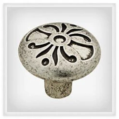 Liberty 1-3/8" Augustine Decorative Knob Silver Hammered