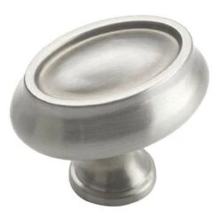 Amerock 2" Oval Oversized Manor Knob Satin Nickel
