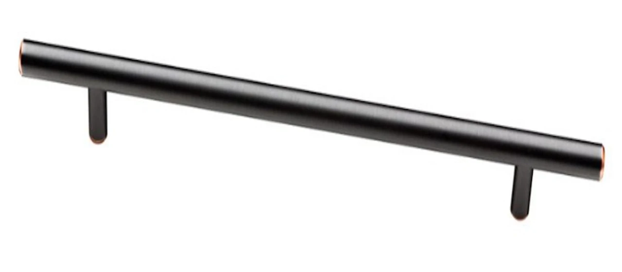 Liberty 10-1/16" Builder's Program Steel Bar Pull Bronze With Copper Highlights 1 Liberty 10-1/16" Builder's Program Steel Bar Pull Bronze With Copper Highlights