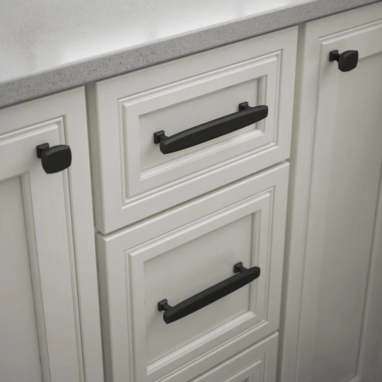 Liberty 5" Beveled Pull Flat Black 3 Liberty 5" Beveled Pull Flat Black - Image 3