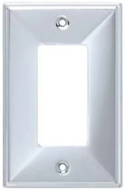 Liberty Brainerd - Beverly Single Decorative Switch Plate - Polished Chrome - 135876