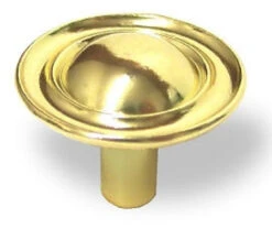 Amerock AS-IS (25-Pack) 1-3/16" Mid Century Hubcap Knob Polished Brass