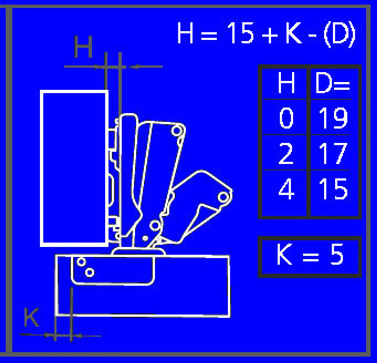 Liberty 165 Degree Easy Clip Hinge Half-Overlay 08 Crank H16013-NP-A 2 Liberty 165 Degree Easy Clip Hinge Half-Overlay 08 Crank H16013-NP-A - Image 2