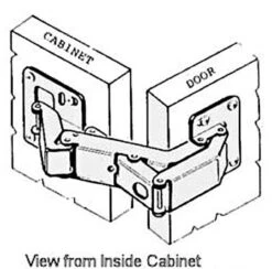 170 Degree Easy-On No Bore Concealed Hinge Inset, Full Overlay, Half Overlay B18042602 -D'Lawless Hardware Shop 170 degree easy on no bore concealed hinge 17 60916.1676657039