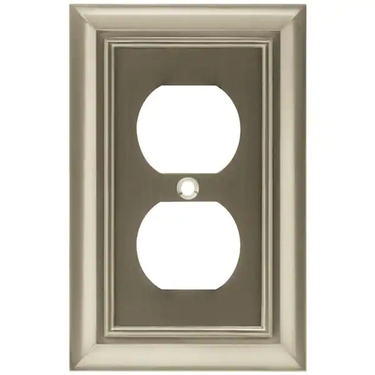Franklin Brass Architectural Single Duplex Wall Plate Satin Nickel 1 Franklin Brass Architectural Single Duplex Wall Plate Satin Nickel