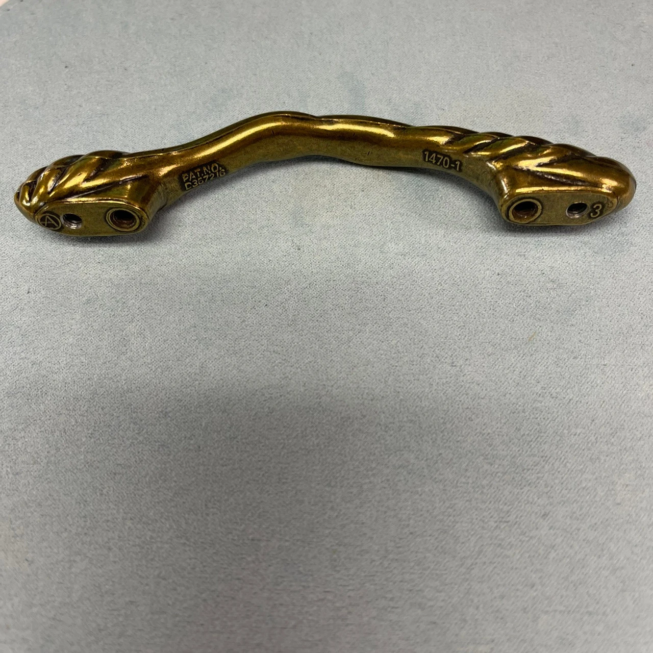 Amerock 3" Or 3-3/4" Dual Mount Expressions Pull Regency Brass 2 Amerock 3" Or 3-3/4" Dual Mount Expressions Pull Regency Brass - Image 2