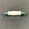 3" Flare Foot Pull Old Green With White Ceramic Insert
