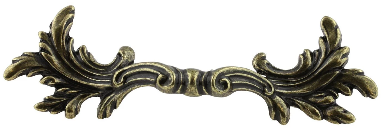2-1/2" French Provincial Leaf Pull Antique English 1 2-1/2" French Provincial Leaf Pull Antique English