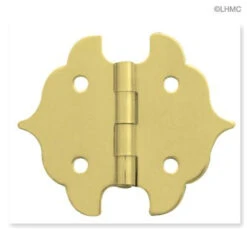 (100-Pack) Pair Small Solid Brass Jewel Box Hinge 1-1/8"X1-1/4" - 2 Per Pkg L-20721-1XC