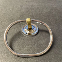 Towel Ring Polished Chrome And Polished Brass