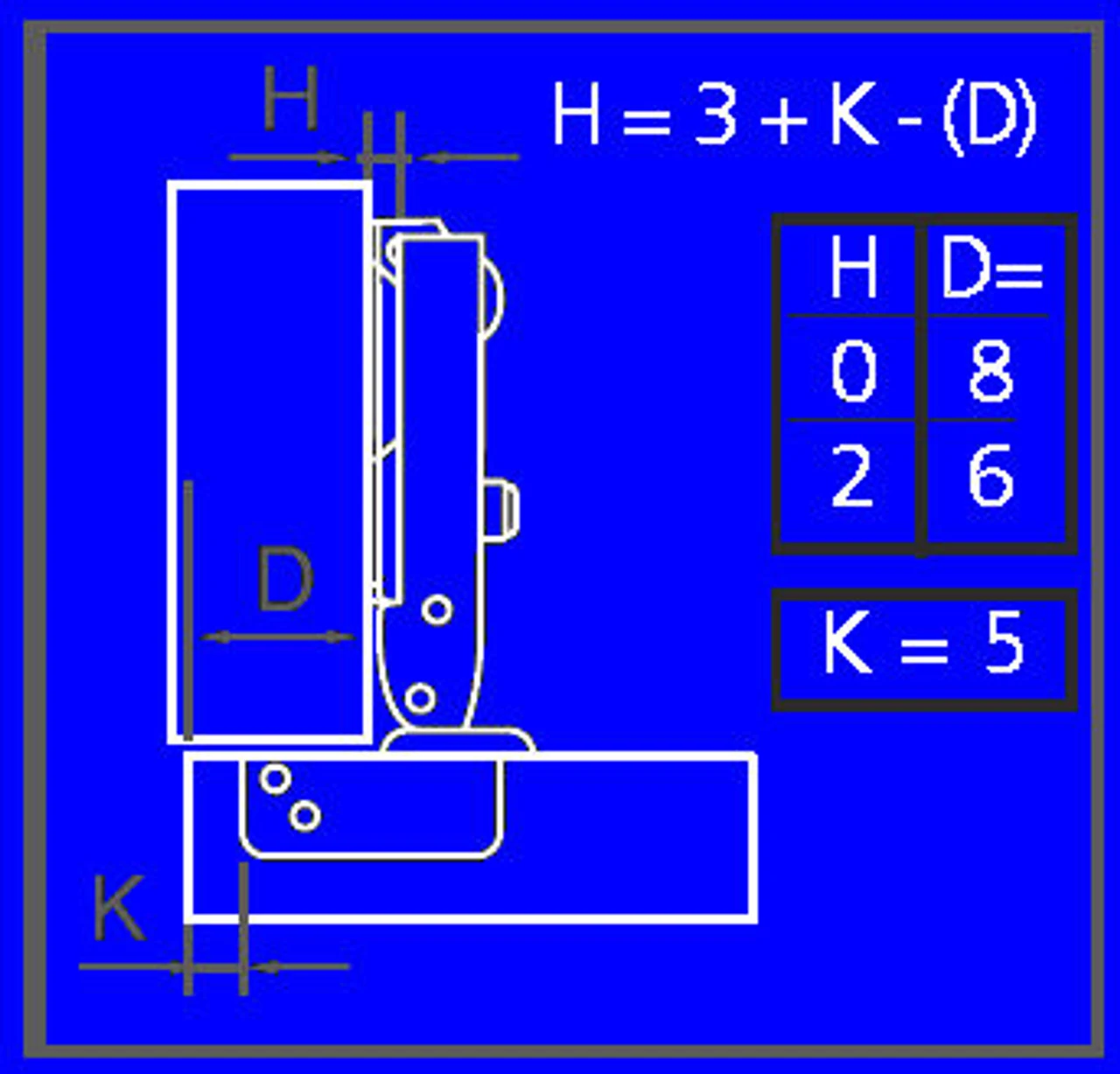 Liberty 26mm Mini Hinge 1/2 Overlay L-H71001-NP-A 2 Liberty 26mm Mini Hinge 1/2 Overlay L-H71001-NP-A - Image 2