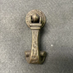 2-3/4" Hammered Drop Pull With Backplate Bronze