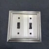 Liberty AS-IS Architectural Double Switch Wall Plate Satin Nickel