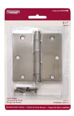 Liberty 3 1/2" Brushed Satin Nickel Square Corner Door Hinge LQ-HN0008G-BSN-U