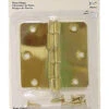 Liberty 3 1/2" Polished Brass 1/4" Radius Door Hinge
