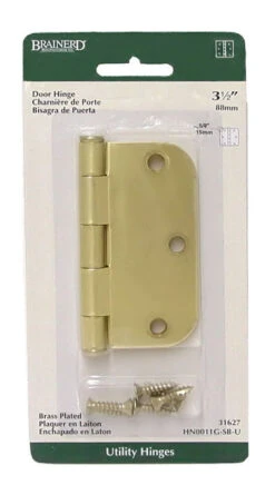 Liberty 3 1/2" Satin Brass 5/8" Radius Door Hinge LQ-HN0011G-SB-U