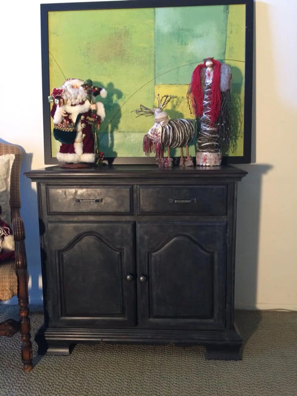 3" Rustic Pull With Faux Nails Hammered Antique Pewter 4 3" Rustic Pull With Faux Nails Hammered Antique Pewter - Image 4