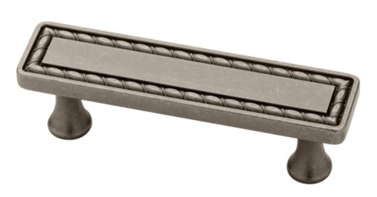 Liberty 3" Wide Stitch Distressed Pull Aged Pewter 1 Liberty 3" Wide Stitch Distressed Pull Aged Pewter