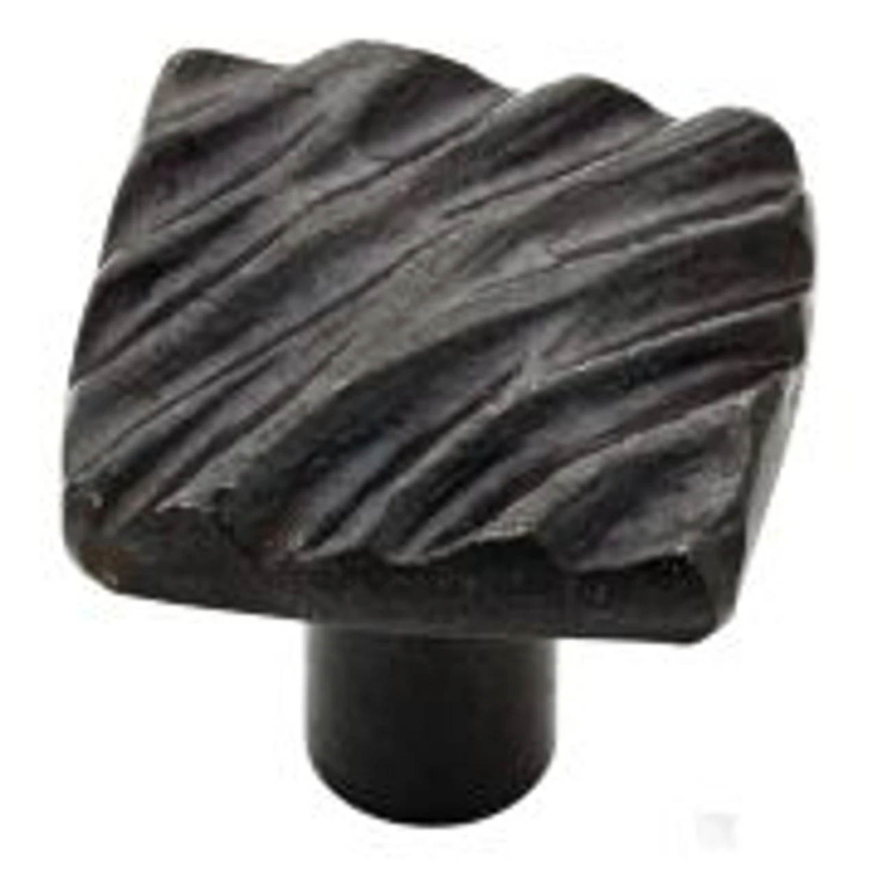 Liberty 1-1/8" HomeGrown Diagonal Lines Knob Black Iron 1 Liberty 1-1/8" HomeGrown Diagonal Lines Knob Black Iron