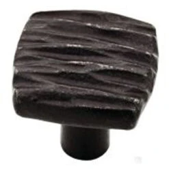 Liberty 1-1/8" HomeGrown Tree Bark Knob Black Iron