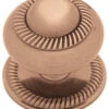 Liberty 1-1/2" Roped Knob With Backplate Brushed Red Copper