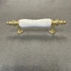 Liberty 3" Flare Foot Pull Brass With White Ceramic Insert