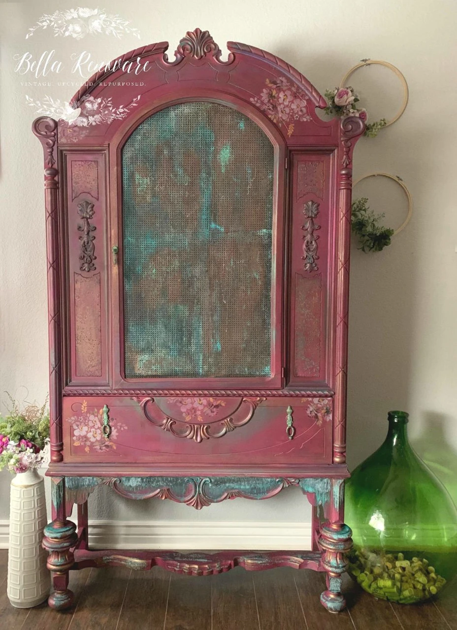 4-1/2" Single Mount Crowned Ring Pull Antique Verdigris 2 4-1/2" Single Mount Crowned Ring Pull Antique Verdigris - Image 2