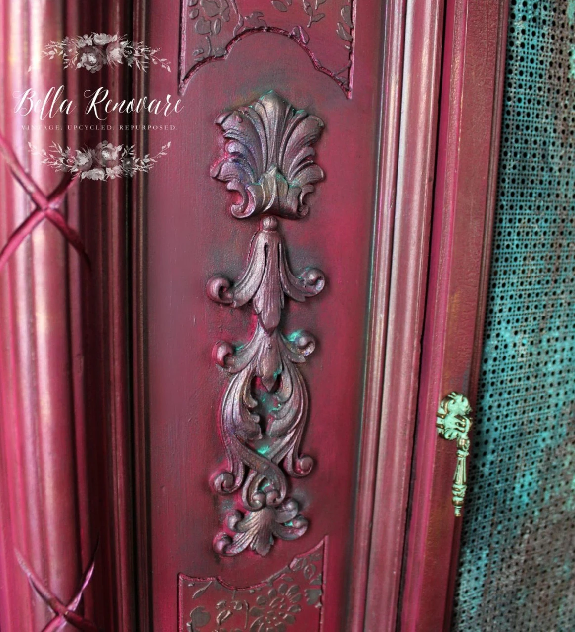 4-1/2" Single Mount Crowned Ring Pull Antique Verdigris 4 4-1/2" Single Mount Crowned Ring Pull Antique Verdigris - Image 4