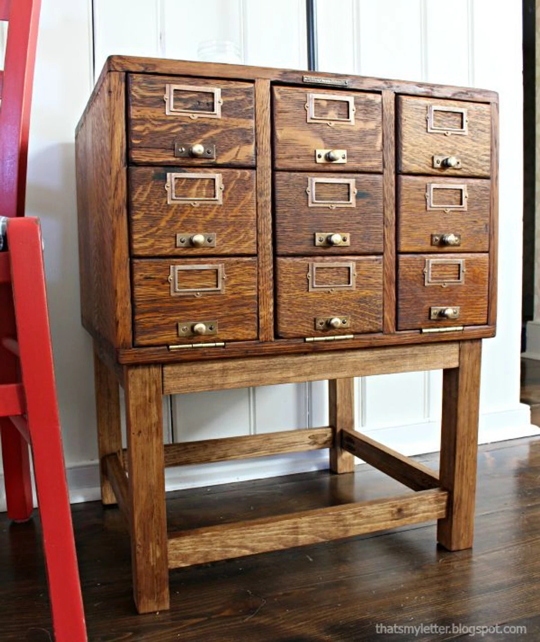 Liberty (4 Pack) Cabinet Label Holders 1-3/8" X 2-5/8" Brass Plated With Nails 4 Liberty (4 Pack) Cabinet Label Holders 1-3/8" X 2-5/8" Brass Plated With Nails - Image 4