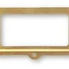 Liberty (4 Pack) Cabinet Label Holders 1-3/8" X 2-5/8" Brass Plated With Nails