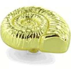 Liberty 1-5/8" Snail Shell Knob Polished Brass