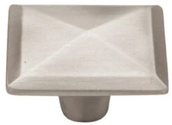 Liberty 1-1/2" Square Geo Knob Brushed Satin Pewter