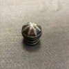 1-1/4" Domed Knob Antique Silver