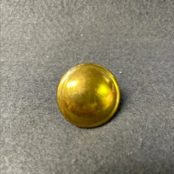 1-1/4" Vintage Button Knob Polished Antiqued Brass