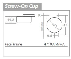Liberty 5/8" Overlay Concealed Hinge For Face Frame Cabinets H71037-NP-A -D'Lawless Hardware Shop 5 8 overlay concealed hinge for face frame cabinets h71037 np a 4 93372.1659460653